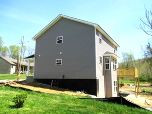 Sold!  605 Moore Rd., Williamsburg | NEW CONSTRUCTION! Two story frame home , 1800 sf  plus a walk-out basement